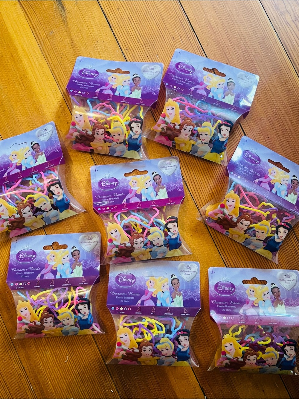 Disney Princess Character Bandz Series 1 Unopened Packs Set of 8 - 20 Bands Each